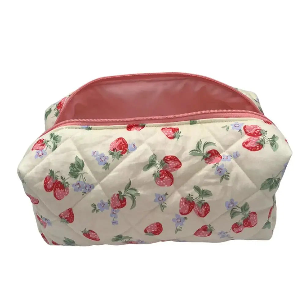 Sweet Strawberry makeup bag