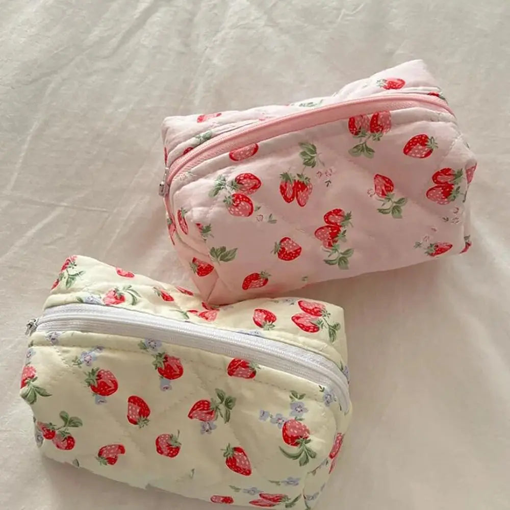 Sweet Strawberry makeup bag